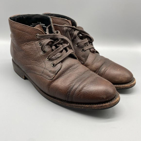 Thursday Boots Mens US 7.5 Brown Cadet Leather Lace Up